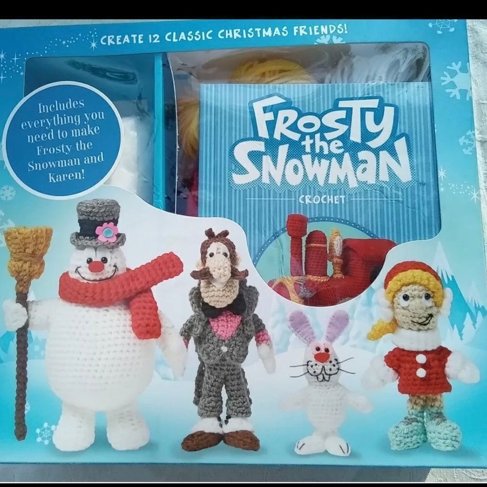 NIB Frosty the Snowman Crotcheting Kit